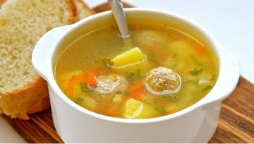 Den mest lækre suppe med kødboller. Enkel og hurtigt!