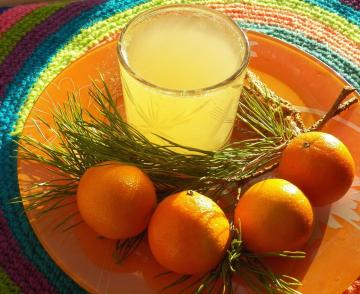 Mandarin-gran drink med vitamin C. Julen nyhed 2020!