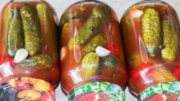 Agurker i tomatsovs til vinteren 🥒 Høst agurker uden eddike