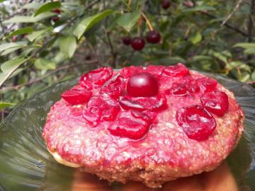 Cherry kage uden sukker, mel og bagning Nyttige sødme