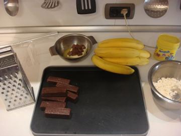 Usædvanligt, lækker, delikat dessert "Chokolade banan". Og klar til at tilgive.