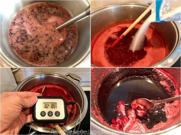 Processen med udarbejdelse af solbær marmelade 