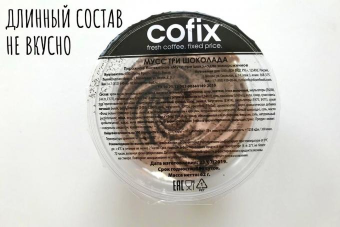 Tre chokolademousse kaffe cofix