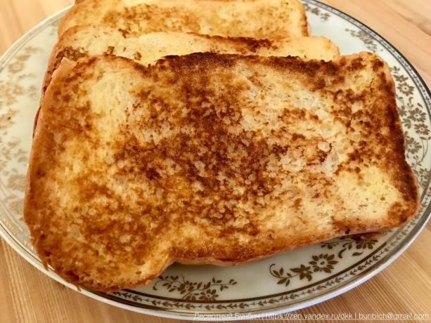 Crispy gyldne skorpe og er kendetegnet for den perfekte toast